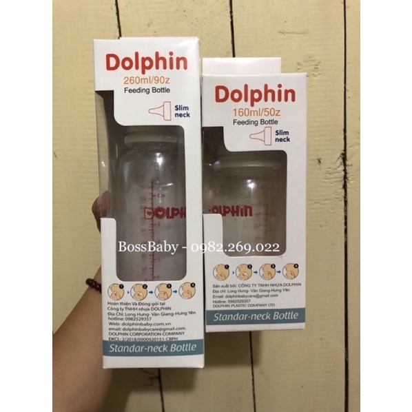 Bình sữa Streamline Dolphin 80ml/160ml/260ml