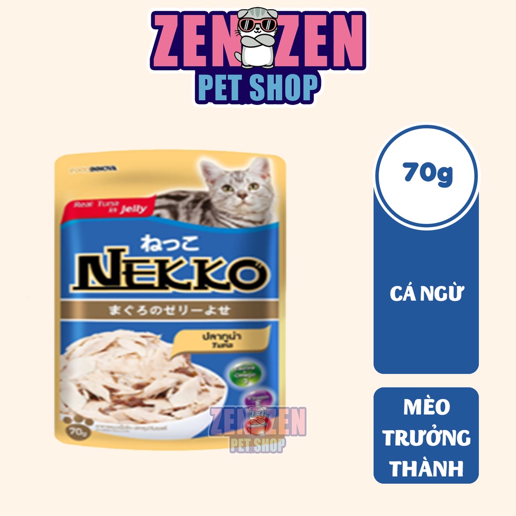 Pate nekko 70g Dành cho mèo Con 1-12 tháng tuổi, Mèo Trưởng Thành