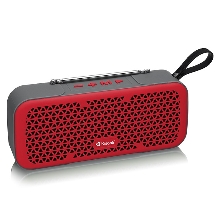 Loa bluetooth Kisonli KS-1982 Stereo tích hợp anten bắt sóng cực mạnh, hỗ trợ thẻ nhớ/USB/FM/AUX/Rãnh tay