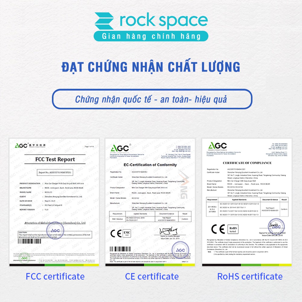 Tẩu sạc ô tô, xe hơi 2 cổng Rockspace H8 sạc nhanh, an toàn, không nóng, chống cháy, chính hãng, bảo hành 1 năm 1 đổi 1