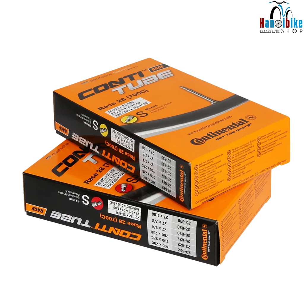 Săm xe đạp 700C CONTINENTAL 28″ S60 RE 60mm Van Nhỏ