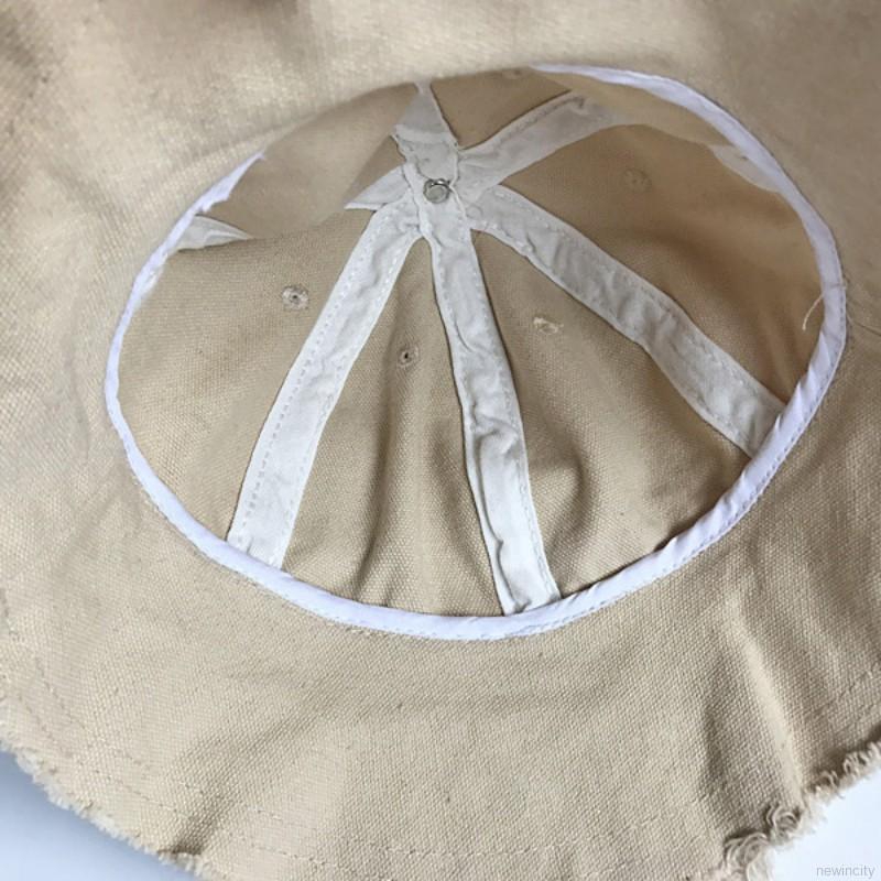 Mũ rộng vành chất liệu denim dễ thương xinh xắn cho bé trai và gái