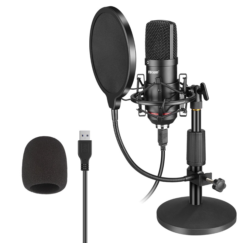 CẢ BỘ Micro thu âm cổng USB dùng cho thu âm chuyên nghiệp karaoke phát sóng trực tiếp DJ PC