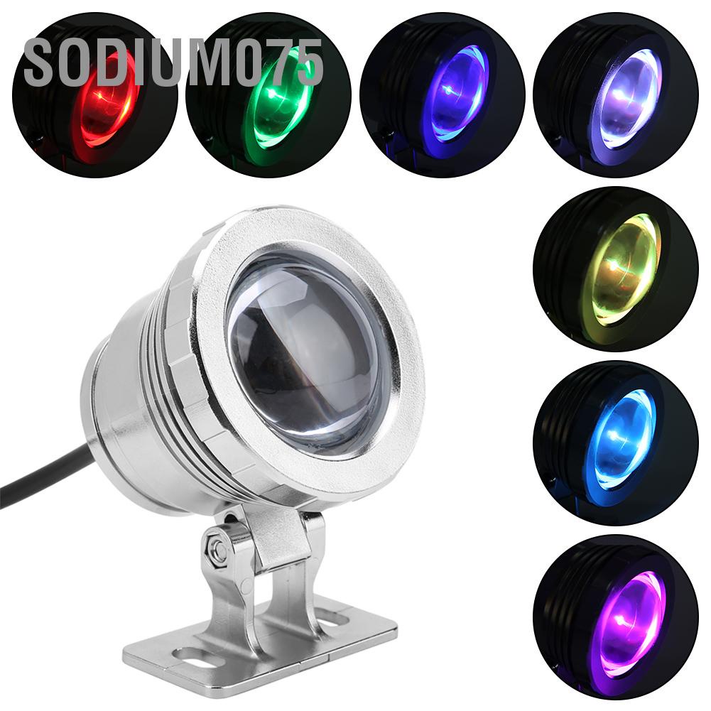 Có thể bán buôn Đèn LED chiếu sáng hồ bơi ngoài trời 10W RGB không thấm nước sân vườn với bộ điều khiển từ xa Sodium075 Hàng giao ngay