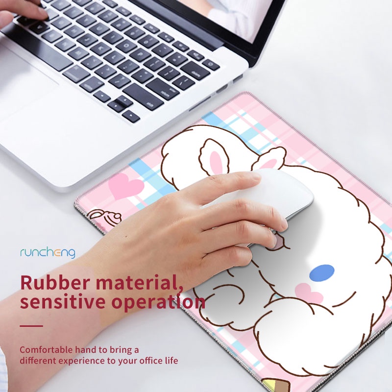 DIY Laurel Dog, Star Kirby mouse pad bag with the same đoạn 37 * 25cm cao su trung bình mouse pad màu hồng hoạt hình bàn máy tính văn phòng bàn máy tính chống trượt pad làm sạch pad