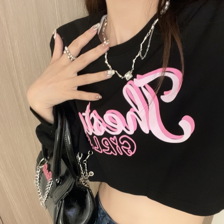 ZHELIHANGFEI Áo Thun Tay Dài In Hình Thời Trang Dành Cho Nữ