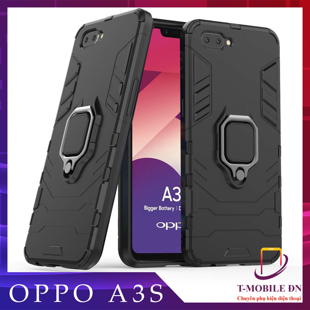 Ốp lưng Oppo A3S, Ốp iRON MAN IRING Nhựa PC cứng viền dẻo chống sốc cho Oppo A3S | BigBuy360 - bigbuy360.vn