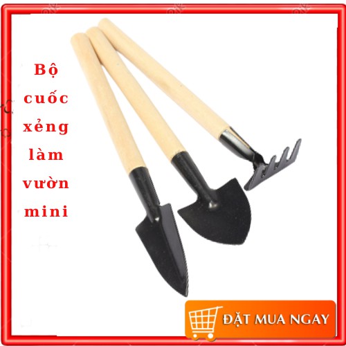 Bộ cuốc xẻng làm vườn mini