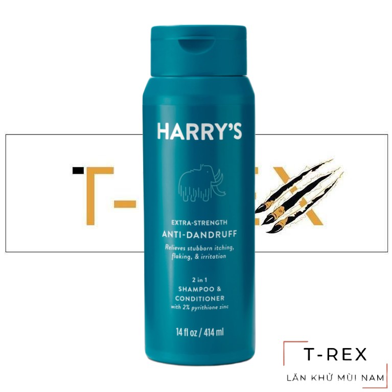 Dầu Gội Đầu Chuyên Gàu Cực Mạnh 2 In 1 Harry's 414ML