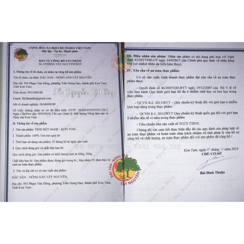 TINH BỘT NGHỆ NGUYÊN CHẤT KON TUM | BigBuy360 - bigbuy360.vn