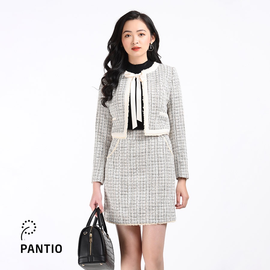 Áo khoác Demi hoạ tiết kẻ caro BAD92264 - PANTIO