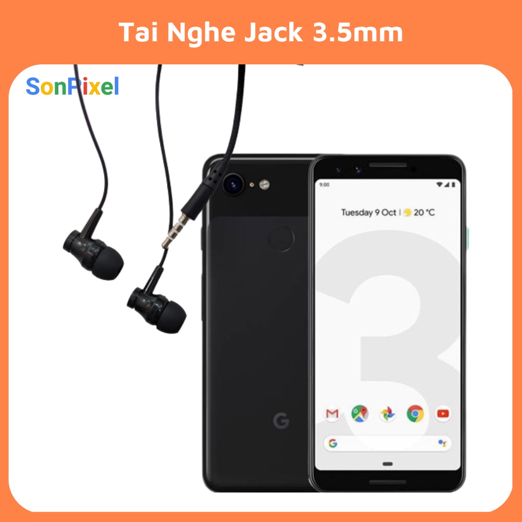 Tai Nghe Jack 3.5mm Nhét Tai Nút Bọc Silicone Âm Thanh Sống Động