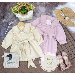 Rập áo khoác cổ bèo bé gái(1-10t) mã 3070