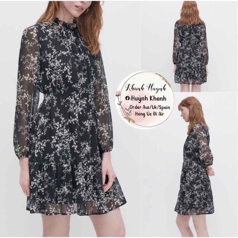 Reserved Tbn - Đầm floral hoa nhí auth new tag