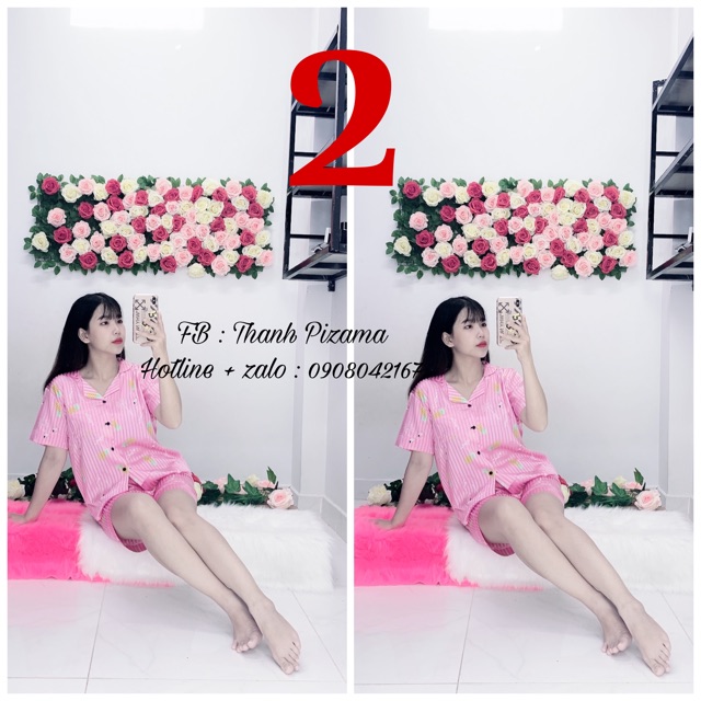 BỘ MẶC NHÀ PIJAMA CỘC ĐÙI HÌNH 👚👚 | BigBuy360 - bigbuy360.vn
