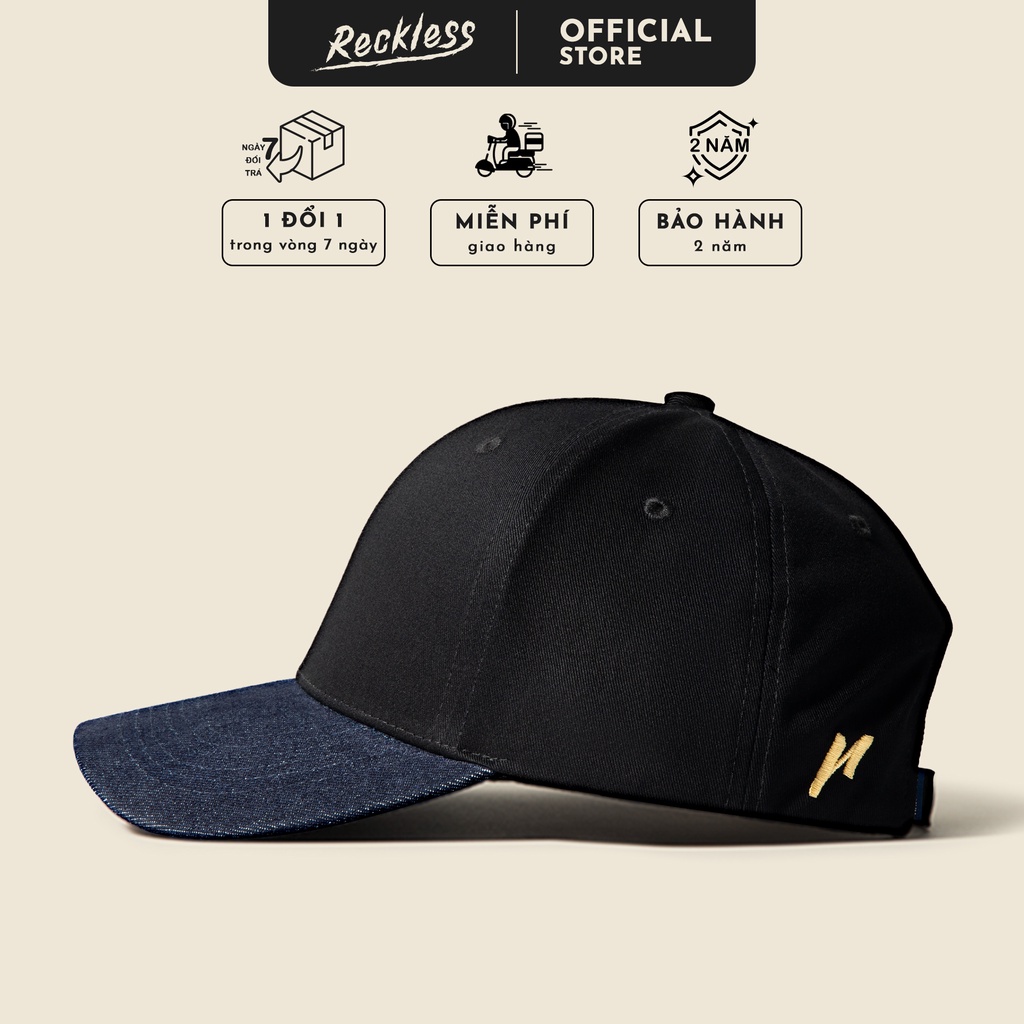 Nón Bóng Chày Lưỡi Trai Reckless Jeans Cap Vải Kaki Cotton