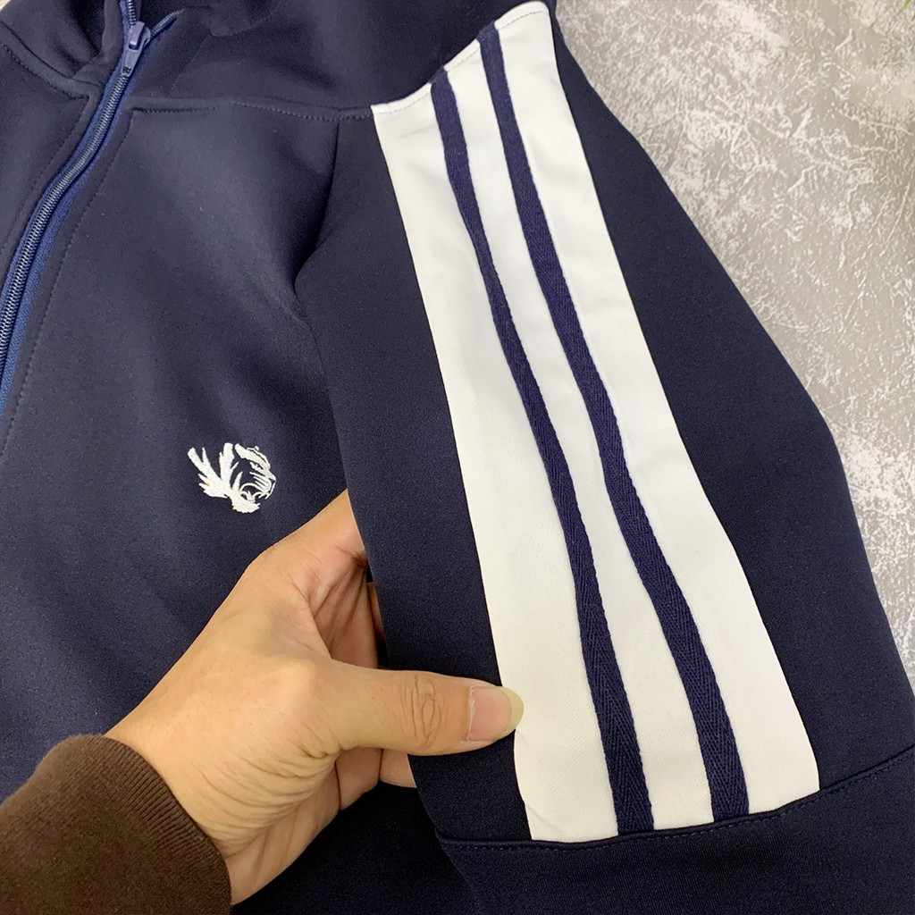 Bộ thể thao cỡ lớn có mũ, màu Navy 70- 120KG thu đông cao cấp ABS Menswear