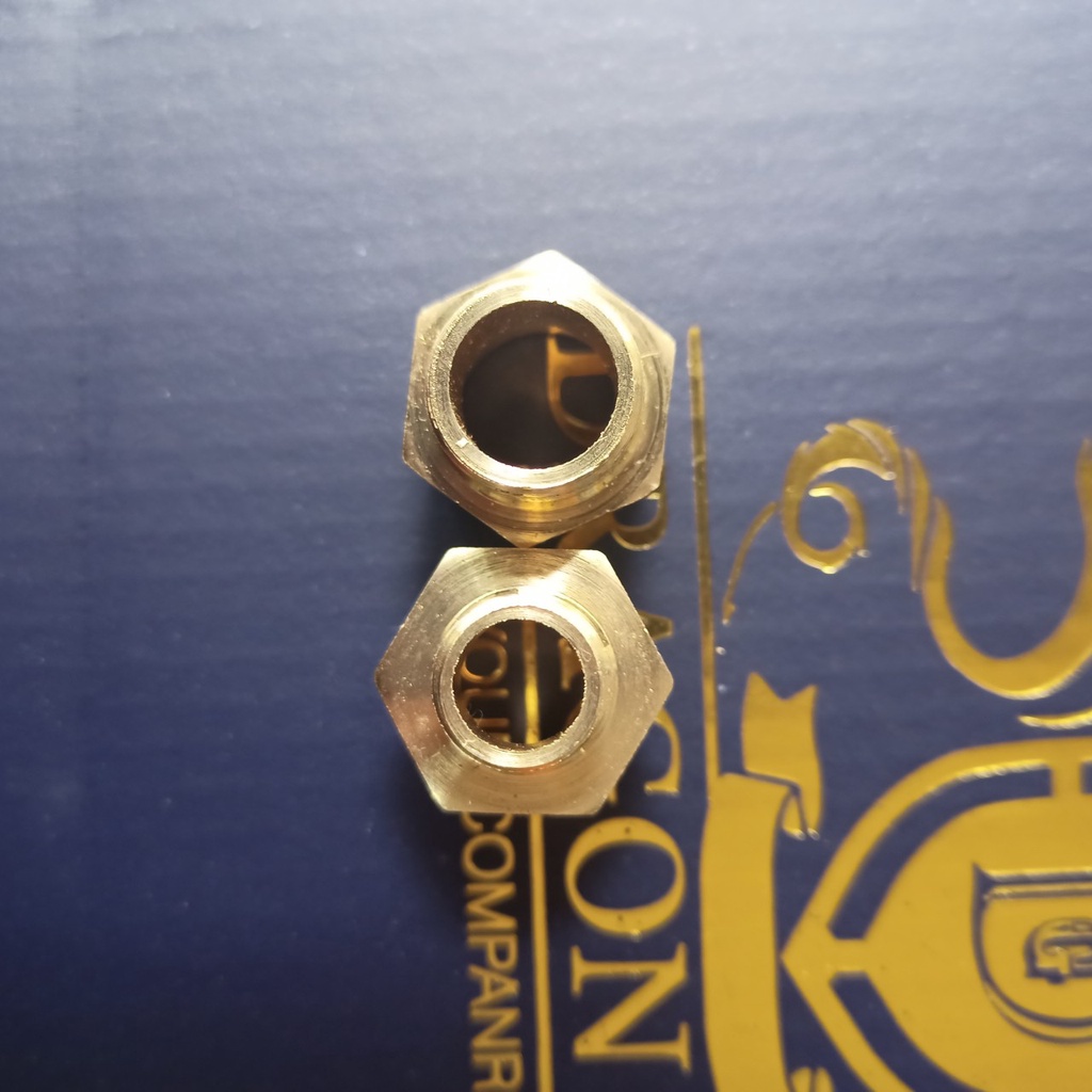 Đầu nối ren ngoài ren trong đồng thau 21/17 và 21/13