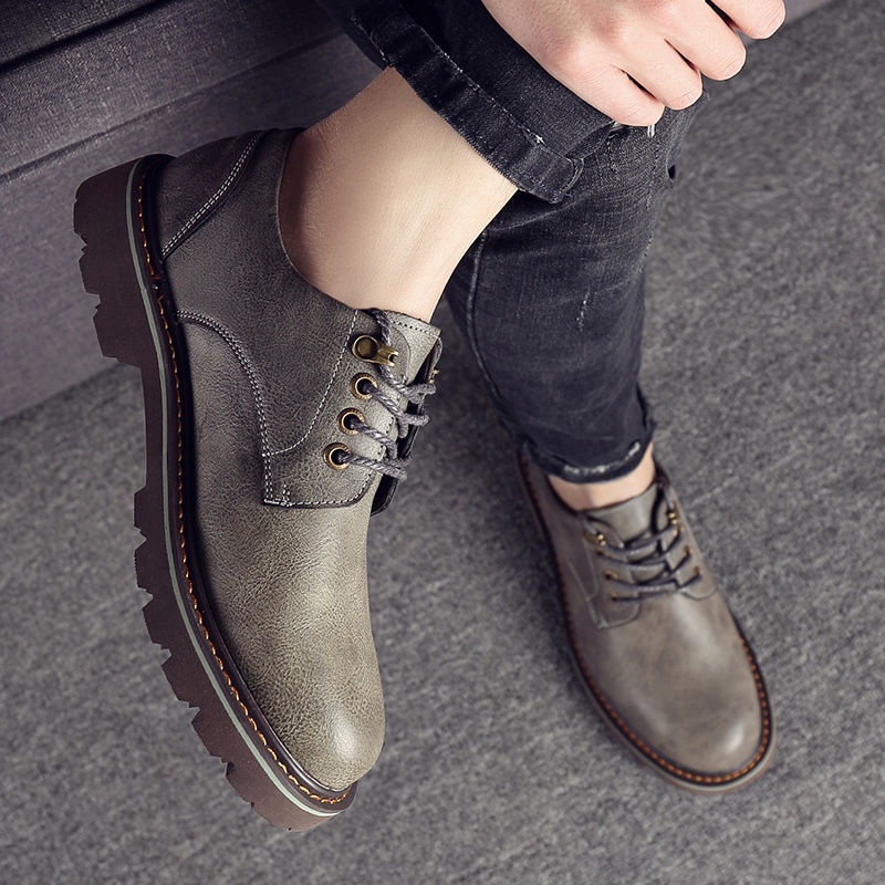 Giày Thể Thao Da Mềm Thoáng Khí Thoải Mái Thời Trang Thu Đông Cho Nam