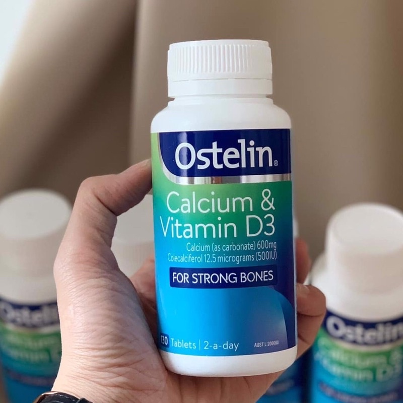 Calcium & Vitamin D3, canxi bầu, canxi Ostelin cho bà bầu và sau sinh 130 viên