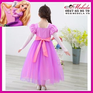 🎀 Váy công chúa Tóc mây Rapunzel cho bé 🎀