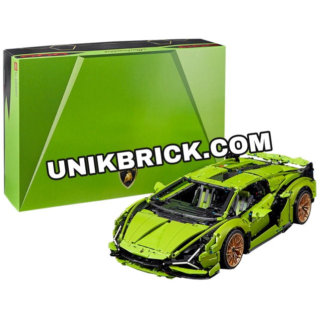 Lego 42115 Lamborghini Sián FKP 37 Siêu xe xanh lá trong Technic chính hãng .