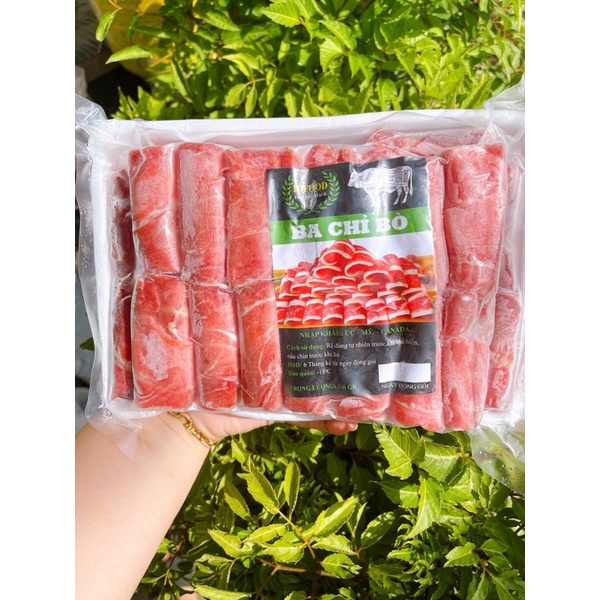 Ba chỉ bò cuộn Úc siêu nạc 500g/gói - Thực phẩm sạch - Đồng Tiến Food