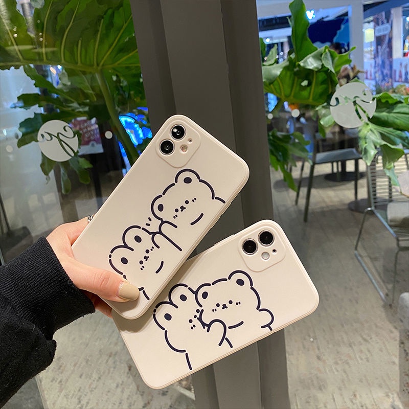 Ốp đôi gấu dễ thương xỉu cho nhiều dòng máy iphone/samsung/oppo/realme/xiaomi/vivo