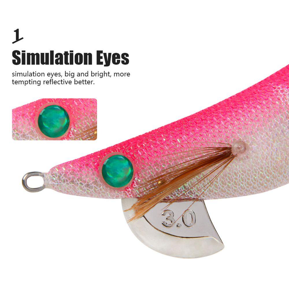 MYRONGVN Mồi Câu Cá Giả Hình Tôm Bằng Gỗ Phát Sáng Sống Động Như Thật