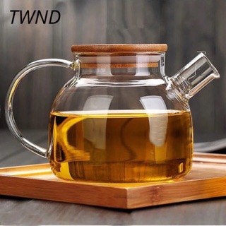 Ấm lọc trà thuỷ tinh chịu nhiệt cao cấp 1.0L