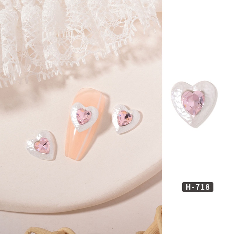 Set 10 Phụ Kiện Đính Đá 3D Nhiều Màu Trang Trí Móng Tay Nghệ Thuật