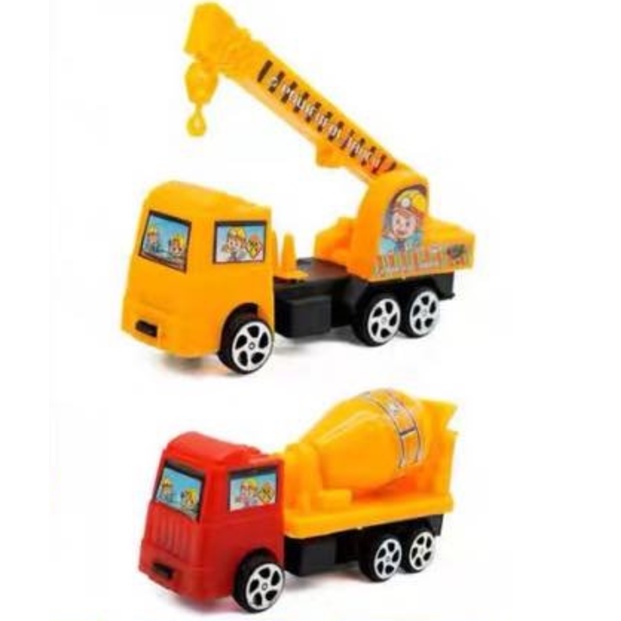 [Hàng mới về] Đồ chơi Xe cẩu xây dựng công trình Combo 4 chiếc cho bé