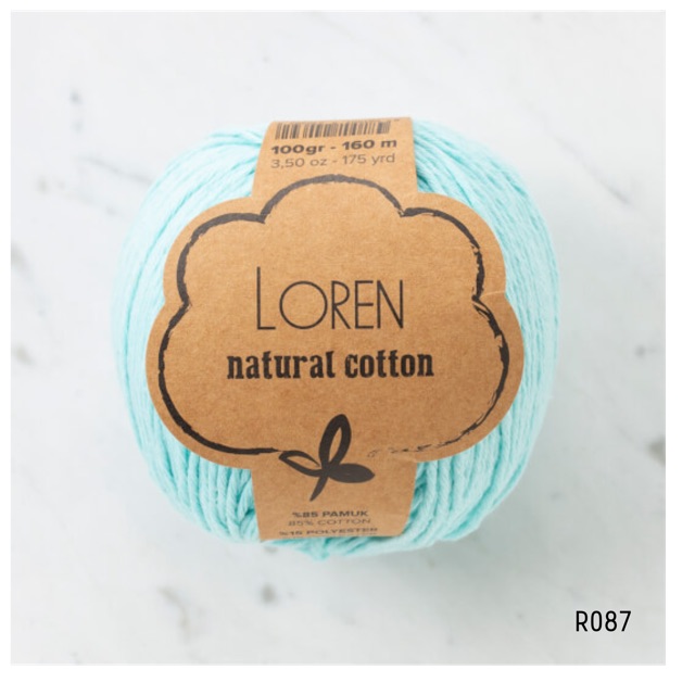 [SALE SỐC] Len cotton tái chế Loren natural cotton đan áo mùa hè 100gr/cuộn (bảng 2)