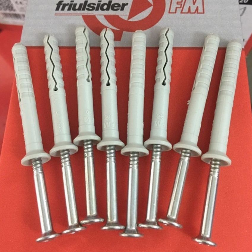 Tắc Kê Nở Nhựa Ý cao cấp 6li , 8li TSS Friulsider - dạng búa đóng dễ lắp đặt