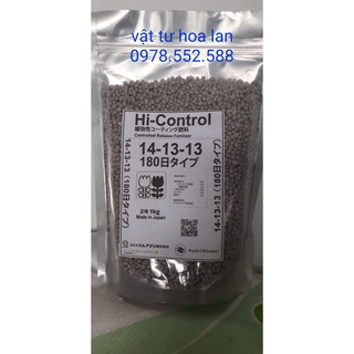 Phân chì tan chậm nhật bản hi-control, npk 14-13-13, túi 1kg