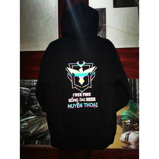 Áo nỉ Hoodie phản quang chữ game FREEFRIEE [FREESHIP] Áo nỉ dày dặn, áo nỉ nam nữ đẹp, áo hoodie, áo đôi