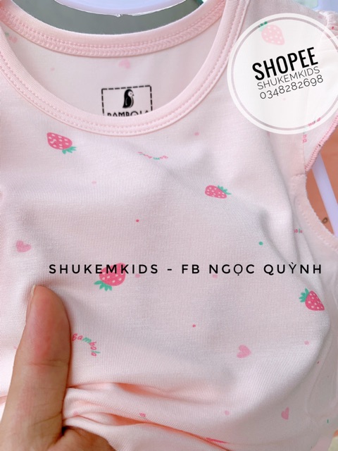 Bộ cộc sợi tre mềm mát bé trai bé gái bambola