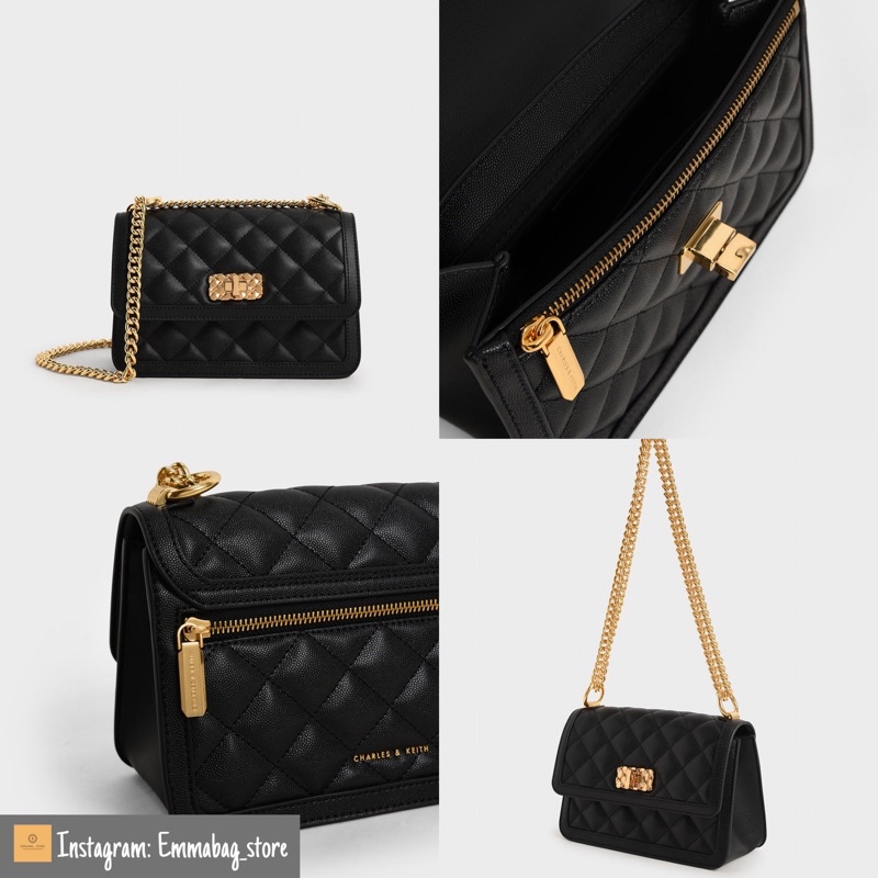 Túi Cn.k ô trám da sần