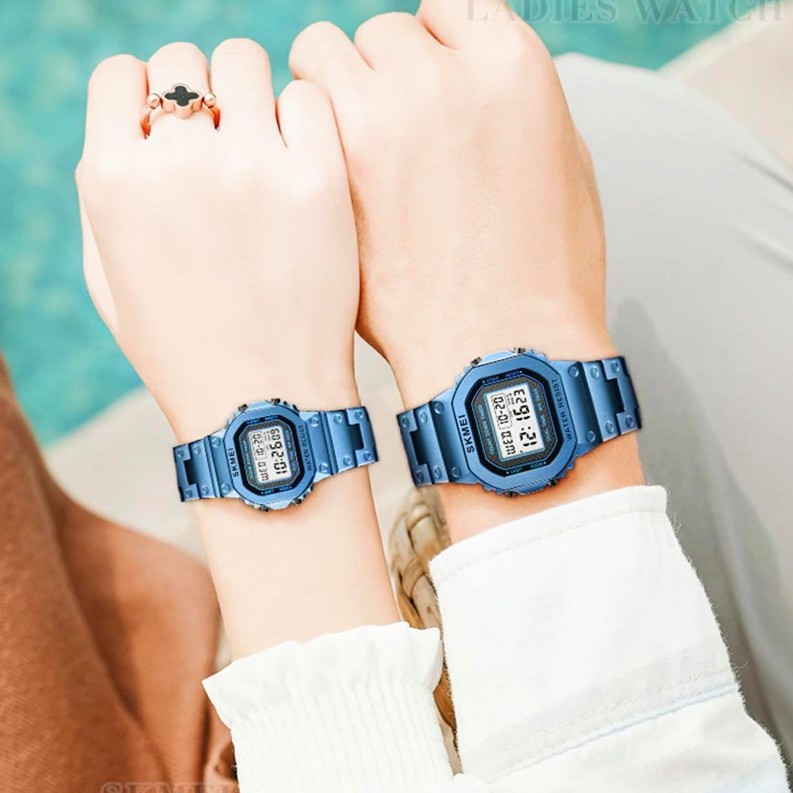 Đồng hồ thể thao nam nữ Skmei SKM02 chính hãng cao cấp, điện tử, đầy đủ chức năng, dây thép đúc, thời trang | BigBuy360 - bigbuy360.vn