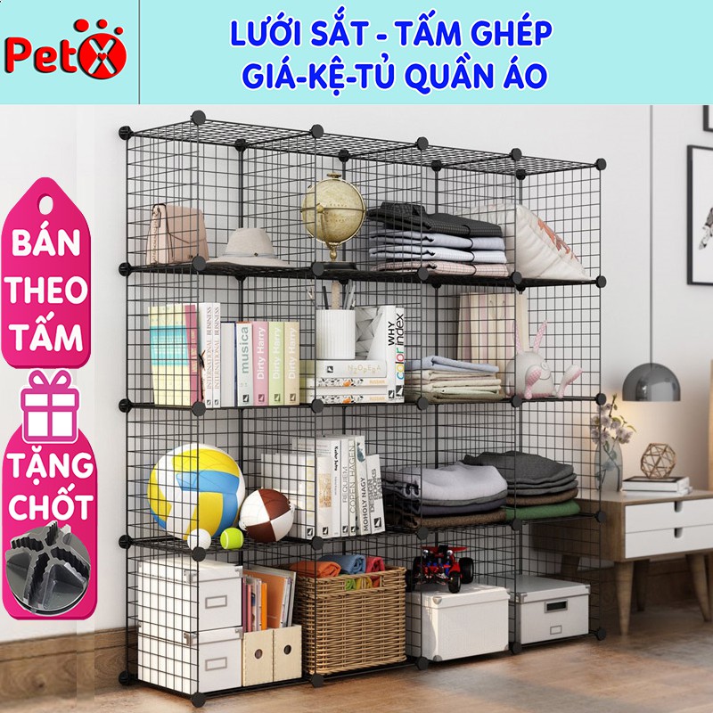 Lưới sắt thép lắp ghép đa năng 35x35 cm (TẶNG KÈM 2 CHỐT NỐI/TẤM)