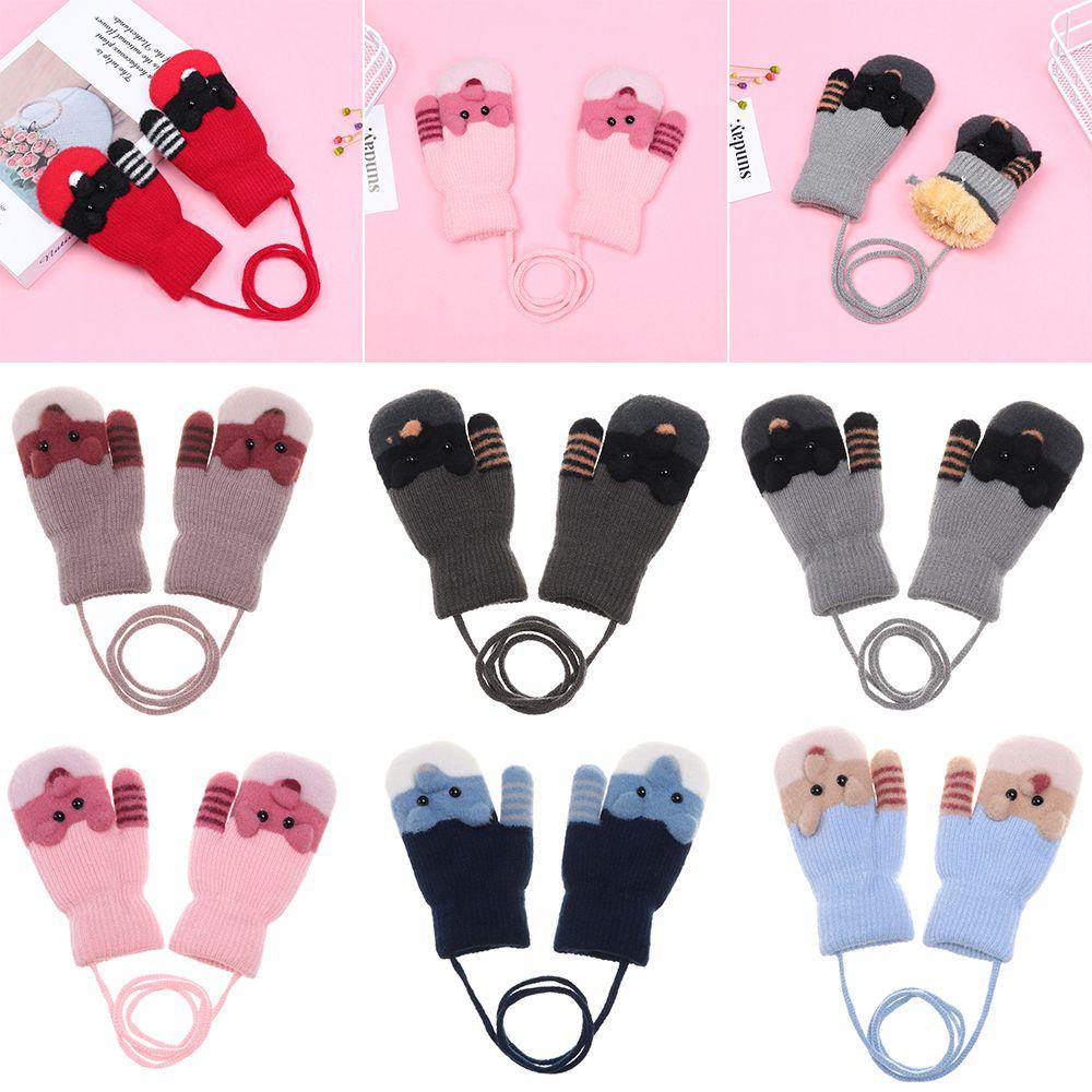 ORIENTLII Găng Tay Giữ Ấm Mùa Đông Cho Bé Trai &amp; Gái Sơ Sinh