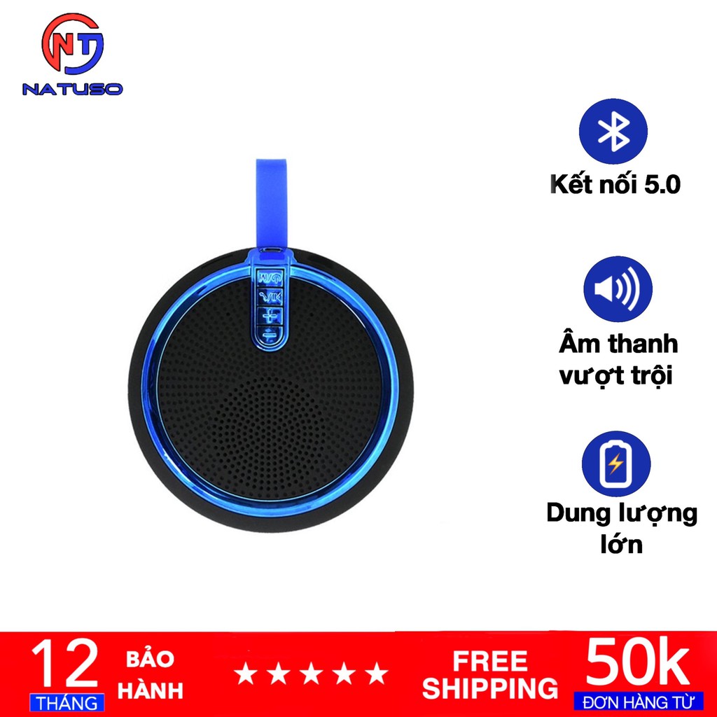 Loa Bluetooth Nghe Nhạc Mini Bs119 Kiểu Dáng Nhỏ Gọn Vỏ Chống Thấm Âm Thanh Trong Đọc Thẻ Nhớ Và Cổng 3.5