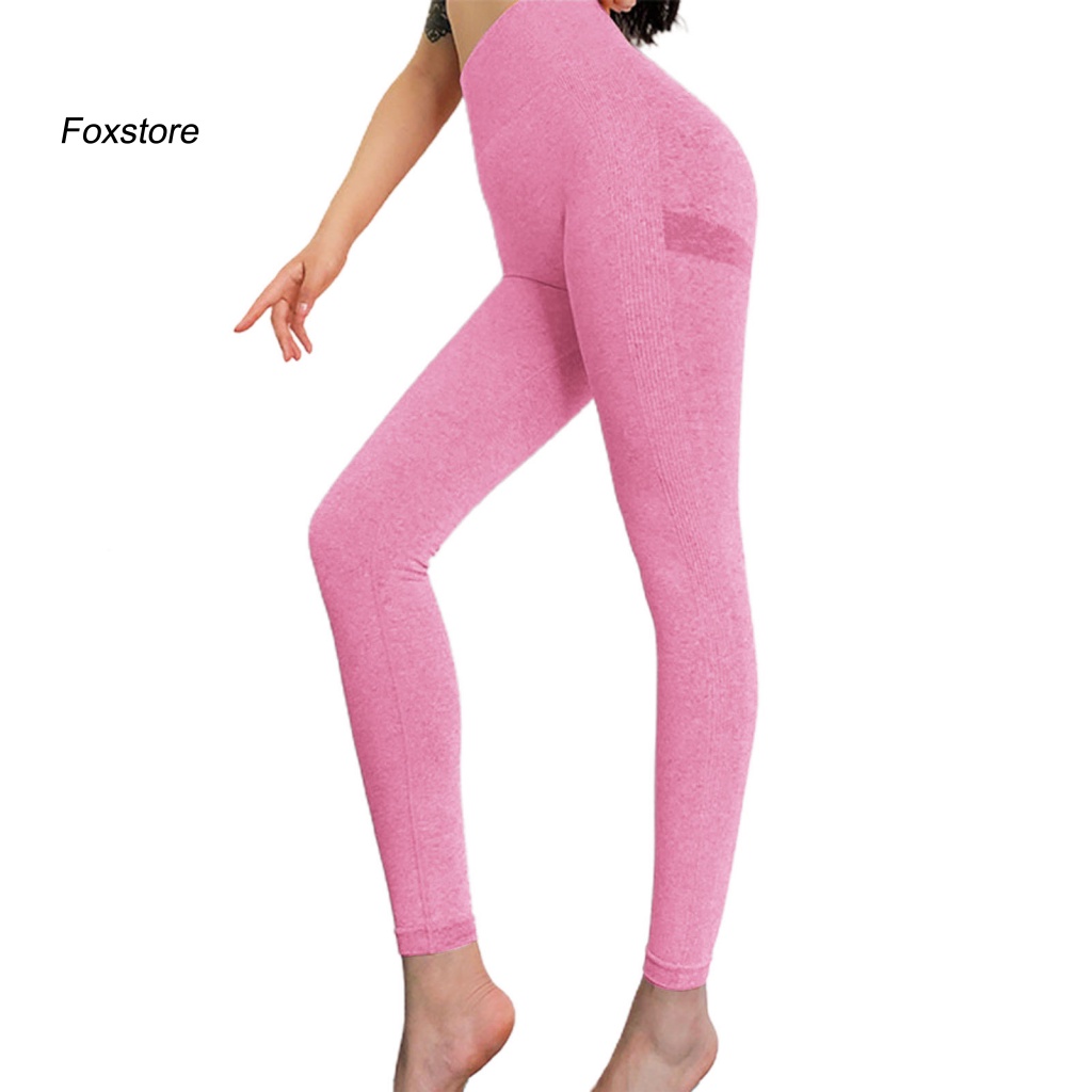 Quần Dài Lưng Cao Dáng Ôm Hỗ Trợ Tập Yoga Chạy Bộ Thời Trang Cho Nữ