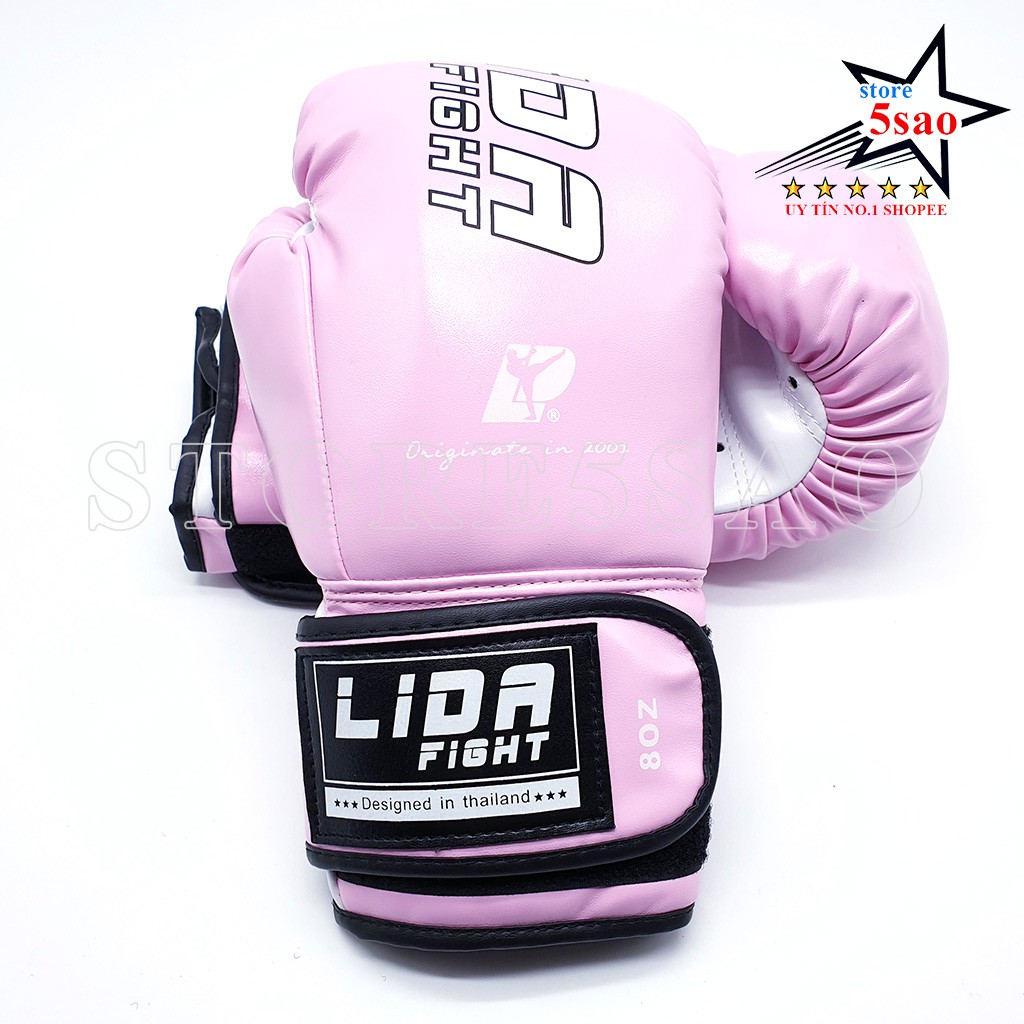 Găng tay boxing LIDA Fighht cao cấp ⚡FREESHIP⚡ Găng tay đấm bốc loại tốt mẫu đẹp