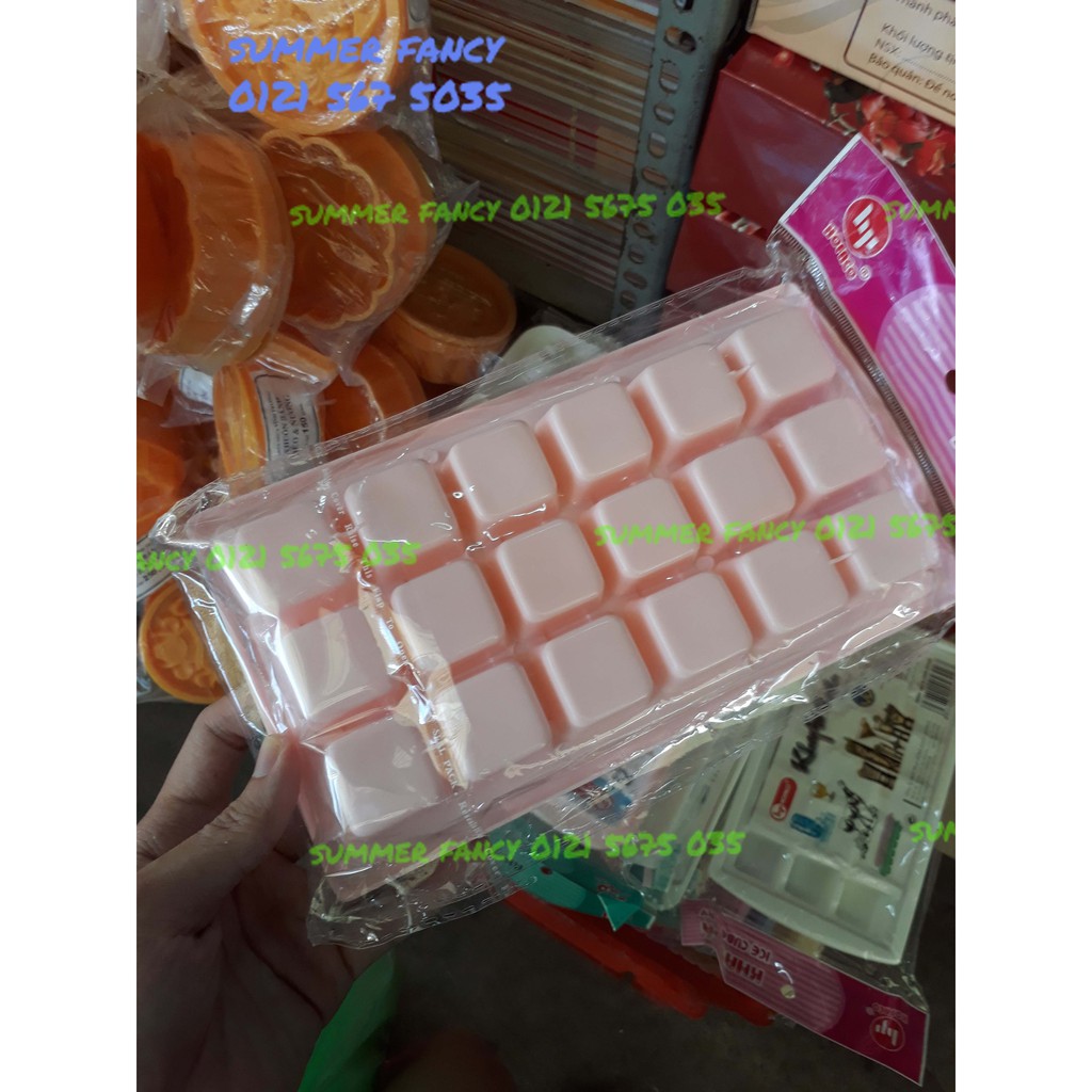 Khuôn vuông, khuôn thạch phô mai, khay đá vuông 18 viên - Ice cube tray SF-HPL22