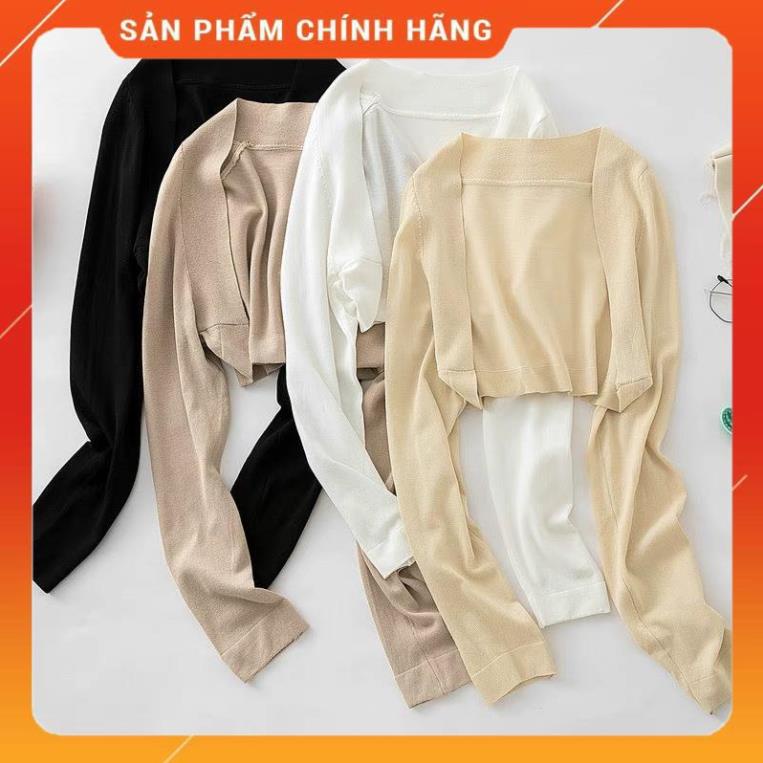SALE- Áo khoác len Cardigan dáng lửng Mỏng Xuất Nhật basic phổ thông nhiều màu - tiemmaimeo1987 -Kh86