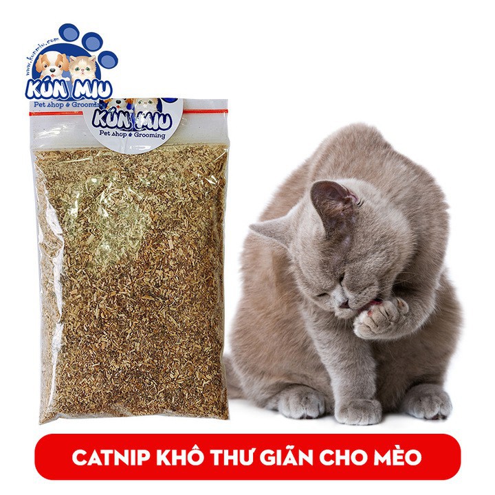 Túi Cỏ bạc hà khô, catnip cho mèo thư giãn Kún Miu