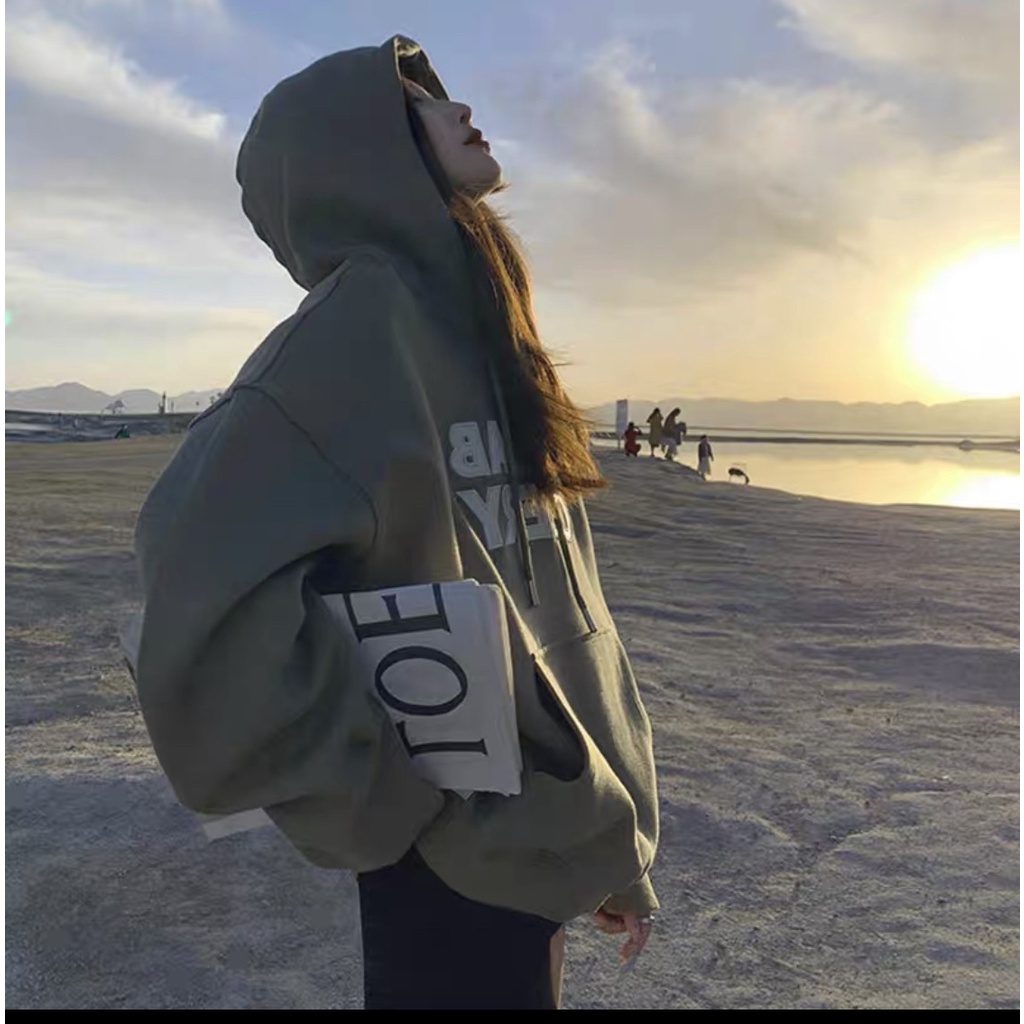 Áo Hoodie Annab Tay Chuông PEONYB Unisex [FREESHIP]  Nỉ form rộng thiết kế dài bồng mũ 2 lớp kiểu vintage hàn quốc