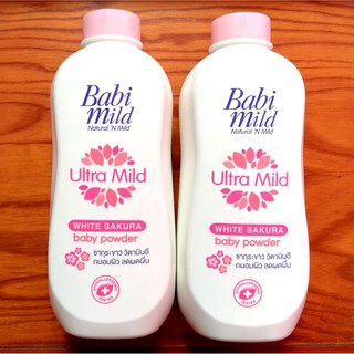 (380g) Phấn em bé BaBi Mild Ultra Milk White Sakura Baby Power.