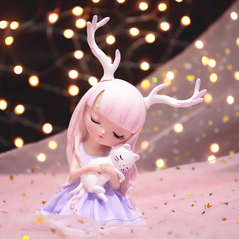 Búp Bê Công Chúa Trang Trí Bánh Kem Dễ Thương